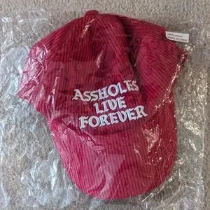 Linda Finegold | Accessories | Assholes Live Forever Red  display picture 1
